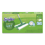 Load image into Gallery viewer, Sweeper Mop, 10 X 4.8 White Cloth Head, 46" Silver/green Aluminum/plastic Handle