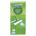 Load image into Gallery viewer, Sweeper Mop, 10 X 4.8 White Cloth Head, 46" Silver/green Aluminum/plastic Handle