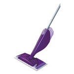 Load image into Gallery viewer, Wetjet Mop, 11 X 5 White Cloth Head, 46" Purple/silver Aluminum/plastic Handle