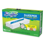 Load image into Gallery viewer, Sweeper Xl Dry Refill Cloths, 16.9" X 9.8", White, 16/box
