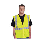 Load image into Gallery viewer, Ansi Class 2 Hook And Loop Safety Vest, 2x-large, Hi-viz Lime Yellow