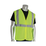 Load image into Gallery viewer, Ansi Class 2 Hook And Loop Safety Vest, 2x-large, Hi-viz Lime Yellow