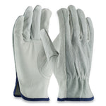Load image into Gallery viewer, Top-grain Leather Drivers Gloves With Shoulder-split Cowhide Leather Back, X-large, Gray