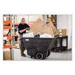 Load image into Gallery viewer, Structural Foam Tilt Truck, 151 Gal, 600 Lb Capacity, Plastic, Black