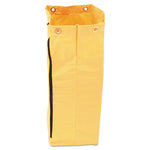Load image into Gallery viewer, Zippered Vinyl Cleaning Cart Bag, 24 Gal, , 17.25" X 30.5", Yellow