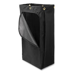 Load image into Gallery viewer, Fabric Cleaning Cart Bag, 26 Gal, 17.5" X 33", Black