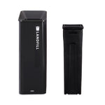 Load image into Gallery viewer, Sustain Decorative Refuse With Recycling Lid, 15 Gal, Metal/plastic, Black