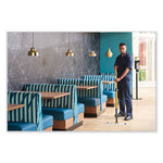 Load image into Gallery viewer, Disposable Microfiber Pad, 4.75 X 19, White/blue Stripes, 50/pack, 3 Packs/carton