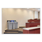 Load image into Gallery viewer, Slim Jim Recycling Station 1-stream, Mixed Recycling Station, 33 Gal, Resin, Gray