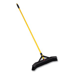 Load image into Gallery viewer, Maximizer Push-to-center Broom, 24", Polypropylene Bristles, Yellow/black