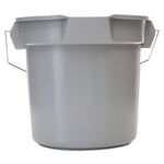 Load image into Gallery viewer, 14 Quart Round Utility Bucket, Plastic, Gray, 12" Dia