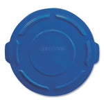 Load image into Gallery viewer, Brute Self-draining Flat Top Lids For 32 Gal Round Brute Containers, 22.25" Diameter, Blue