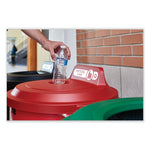 Load image into Gallery viewer, Vented Round Brute Container, 32 Gal, Plastic, Red