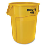 Load image into Gallery viewer, Vented Round Brute Container, 44 Gal, Plastic, Yellow