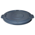 Load image into Gallery viewer, Brute Self-draining Flat Top Lids, 24.5" Diameter X 1.5h, Gray