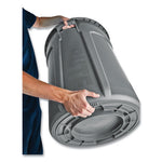 Load image into Gallery viewer, Vented Round Brute Container, 55 Gal, Plastic, Gray