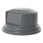 Load image into Gallery viewer, Round Brute Dome Top Lid For 55 Gal Waste Containers, 27.25" Diameter, Gray