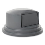 Load image into Gallery viewer, Round Brute Dome Top Lid For 55 Gal Waste Containers, 27.25" Diameter, Gray
