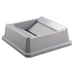 Load image into Gallery viewer, Untouchable Square Swing Top Lid, Plastic, 20.13w X 20.13d X 6.25h, Gray