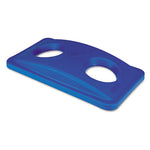 Load image into Gallery viewer, Lid For Slim Jim Bottle Recycling Container, 20.38w X 11.38d X 2.75h, Blue