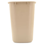 Load image into Gallery viewer, Deskside Plastic Wastebasket, 7 Gal, Plastic, Beige