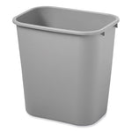 Load image into Gallery viewer, Deskside Plastic Wastebasket, 7 Gal, Plastic, Gray