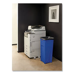Load image into Gallery viewer, Untouchable Square Waste Receptacle, 23 Gal, Plastic, Blue
