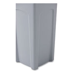 Load image into Gallery viewer, Untouchable Square Waste Receptacle, 23 Gal, Plastic, Gray