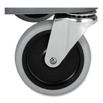 Load image into Gallery viewer, Xtra Instrument Cart With Locking Storage Area, Plastic, 3 Shelves, 300 Lb Capacity, 20" X 40.63" X 37.8", Gray