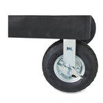 Load image into Gallery viewer, Heavy-duty Utility Cart With Lipped Shelves, Plastic, 2 Shelves, 500 Lb Capacity, 17.13" X 38.5" X 38.88", Black