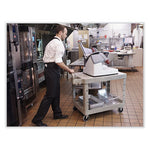 Load image into Gallery viewer, Flat Shelf Utility Cart, Plastic, 2 Shelves, 500 Lb Capacity, 25.25" X 44" X 38.13", Black