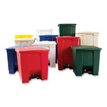 Load image into Gallery viewer, Indoor Utility Step-on Waste Container, 8 Gal, Plastic, Red