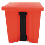 Load image into Gallery viewer, Indoor Utility Step-on Waste Container, 8 Gal, Plastic, Red