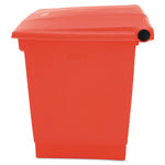 Load image into Gallery viewer, Indoor Utility Step-on Waste Container, 8 Gal, Plastic, Red
