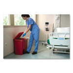 Load image into Gallery viewer, Indoor Utility Step-on Waste Container, 18 Gal, Plastic, Red