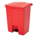 Load image into Gallery viewer, Indoor Utility Step-on Waste Container, 18 Gal, Plastic, Red