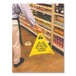 Load image into Gallery viewer, Multilingual Pop-up Wet Floor Safety Cone, 21 X 21 X 30, Yellow