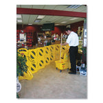 Load image into Gallery viewer, Portable Mobile Safety Barrier, Plastic, 13 Ft X 40", Yellow
