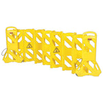 Load image into Gallery viewer, Portable Mobile Safety Barrier, Plastic, 13 Ft X 40", Yellow