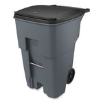 Load image into Gallery viewer, Brute Roll-out Heavy-duty Container, 95 Gal, Polyethylene, Gray