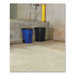 Load image into Gallery viewer, Square Brute Rollout Container, 50 Gal, Molded Plastic, Blue
