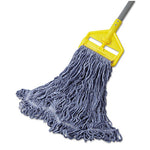 Load image into Gallery viewer, Super Stitch Blend Mop Head, Large, Cotton/synthetic, Blue, 6/carton