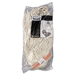 Load image into Gallery viewer, Premium Cut-end Cotton Wet Mop Head, 16oz, White, 1" Orange Band, 12/carton