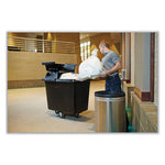 Load image into Gallery viewer, Cube Truck, 119.7 Gal, 500 Lb Capacity, Plastic/metal, Black