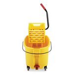 Load image into Gallery viewer, Wavebrake 2.0 Bucket/wringer Combos, Side-press, 26 Qt, Plastic, Yellow