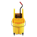 Load image into Gallery viewer, Wavebrake 2.0 Bucket/wringer Combos, Down-press, 35 Qt, Plastic, Yellow