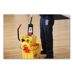 Load image into Gallery viewer, Wavebrake 2.0 Bucket/wringer Combos, Down-press, 35 Qt, Plastic, Blue