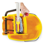 Load image into Gallery viewer, Wavebrake 2.0 Bucket/wringer Combos, Side-press, 35 Qt, Plastic, Yellow