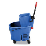 Load image into Gallery viewer, Wavebrake 2.0 Bucket/wringer Combos, Side-press, 35 Qt, Plastic, Blue