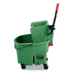 Load image into Gallery viewer, Wavebrake 2.0 Bucket/wringer Combos, Side-press, 35 Qt, Plastic, Green